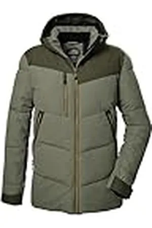 Killtec Hombre Chaqueta acolchada/chaqueta de invierno con capucha KOW 306 MN QLTD JCKT, oliv, 3XL, 41838-000
