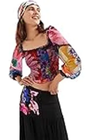 Desigual TS_Lila Camiseta, , L para Mujer