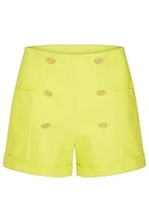 Morgan 231-shiba.f Pantalones Cortos de Vestir, Verde ácido, 40 para Mujer