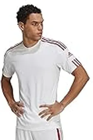 adidas Squadra 21 Jersey Camiseta de Mangas Corta, Hombre, White/Team Power Red, S