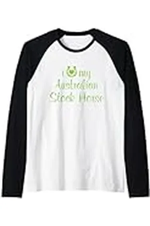 Hip I Love My Australian Stock Horse Equestrian Show Trainer Camiseta Manga Raglan