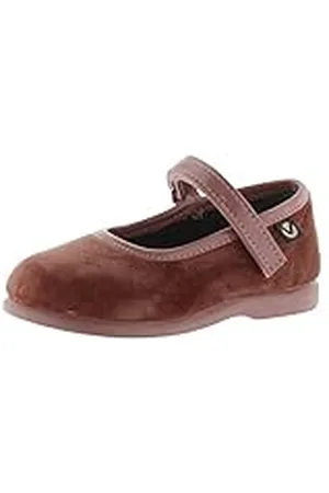 victoria Bailarinas Alba Terciopelo & Tira Adherente & Suela Al Tono 102752 para Niñas 18