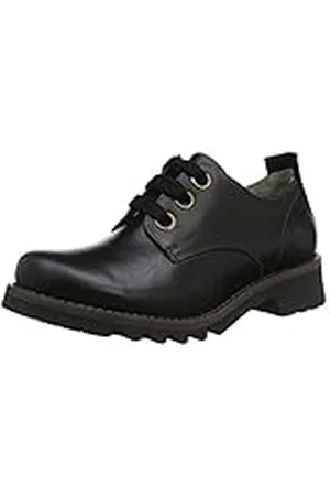 Fly London Ruda538fly, Zapatos de Cordones Brogue Mujer, Negro (Black 003), 36 EU