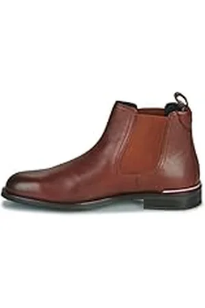 Tommy Hilfiger Botines Chelsea Hombre de Piel, Marrón (Winter Cognac), 40 EU