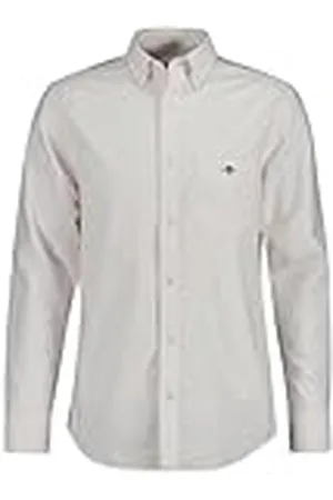 GANT Stripe Shirt Camisa REG Oxford Banker Rayas, , L para Hombre