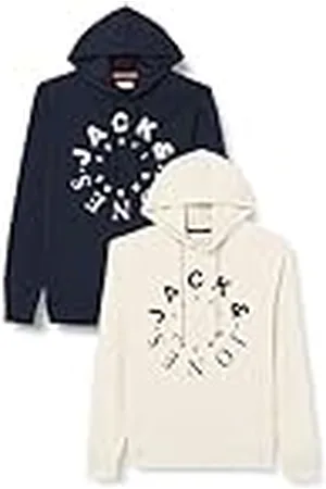 JACK & JONES Jjwarrior Sudadera con Capucha (2 Unidades) Hoody, , XL para Hombre
