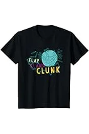 Clangers Niños Solapa de pollo The Iron, Clang Clunk, retro para niños Camiseta