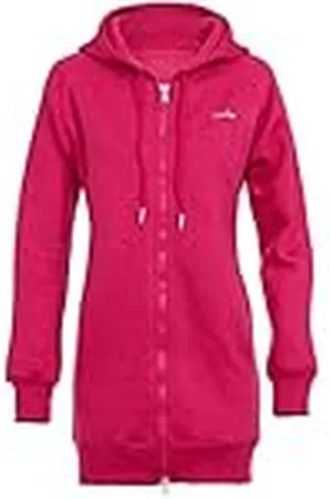 Winshape Chaqueta Larga y acogedora con Capucha J006 con Cremallera de 2 vías Sudadera, , S Mujer