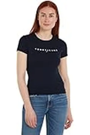 Tommy Hilfiger TJW Slim Linear tee SS EXT DW0DW17361 Camisetas de Manga Corta, , XXS para Mujer
