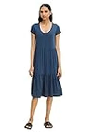 TOM TAILOR 1032210 Vestido con Volante para Mujer, , 42