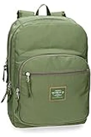 Pepe Jeans Cross Mochila adaptable a carro, doble compartimento, 44 cm, color Kaki