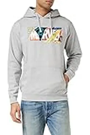 Marvel Scrapbook Logo Hoodie Sudadera con Capucha, , Large para Hombre
