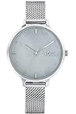 QS by s.Oliver Reloj de pulsera señoras reloj de cuarzo analógico, con brazalete de acero inoxidable, , 3 bar resistente al agua, viene en caja de regalo