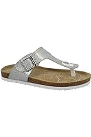 TOM TAILOR 3272208, Sandalia Niñas, Plata, 25 EU