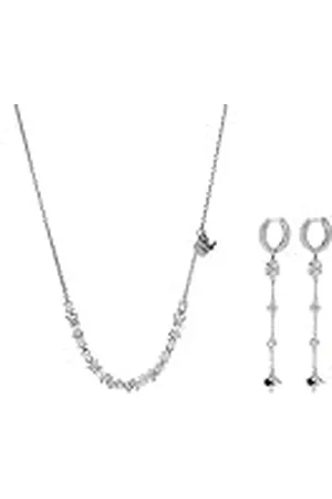 Emporio Armani Collar y pendientes de plata esterlina para mujer, conjunto