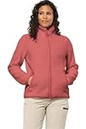 Jack Wolfskin High Curl Jacket W Chaqueta, Coral Rojo, M para Mujer