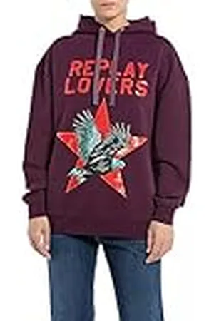 Replay W3100 Sudadera con Capucha, , S para Mujer
