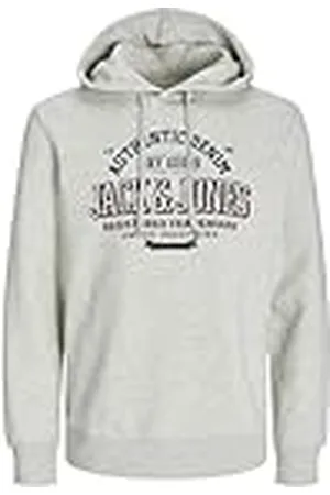 JACK & JONES Jjelogo Sudadera con Capucha 2 Col 24/25 Noos, Color Blanco, S para Hombre