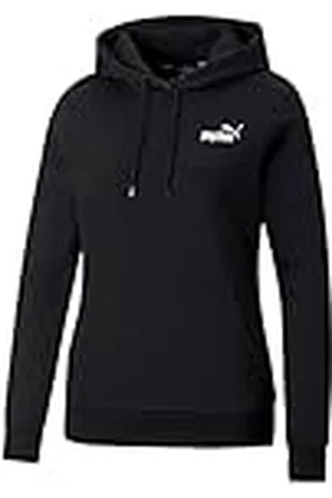 PUMA ESS+ Embroidery Hoodie FL Sudor, Negro Black, XS para Mujer