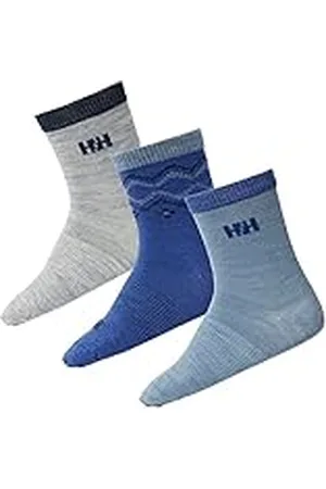 Helly Hansen K Wool Sock 3Pk Kids Unisex Grey Melang
