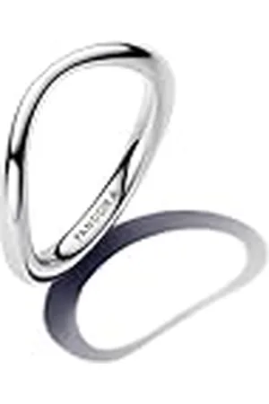 PANDORA Essence Anillo con diseño ondeado, talla 58