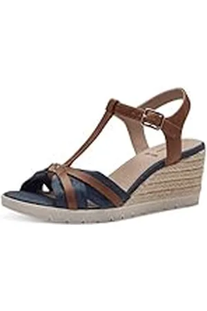 QS by s.Oliver 5-28714-42, Sandalias con cuña Mujer, , 38 EU
