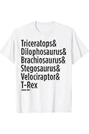 Jurassic Park Dinosaur Name Types Simple Camiseta