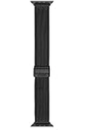 Fossil Pulsera compatible con Apple Watch, 42/44/45 mm - 22 mm Acero inoxidable negro, S420014