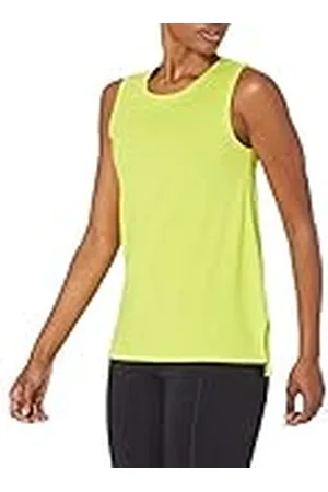 Amazon Camiseta sin mangas de yoga de ajuste holgado de algodón suave (anteriormente Core 10) - colores interrumpidos Mujer, , 3XL Grande