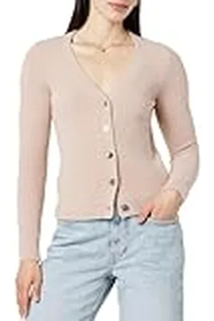 THE DROP Cárdigan para Mujer, Francine Cómodo con Escote en Pico y Botones Frontales, , XL