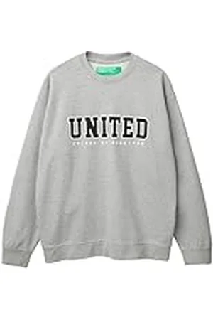 Benetton Camiseta G/C M/L 342ZU1094 Sudadera con Capucha, , Hombre