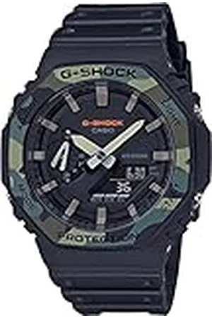 Casio Reloj Cuarzo Unisex 45.00mm con dial Analógico Negro y Correa de Resina Negra GA-2100SU-1AER