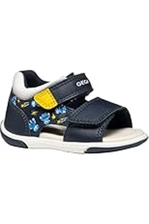 Geox B Sandal ZAPITO Boy, Sandalia Bebé-Niños, Navy/Ochre, 23 EU