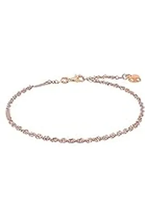 Amor Tobillera de plata de ley 925, joya de verano para mujer, 25 cm, , corazón, en caja de regalo