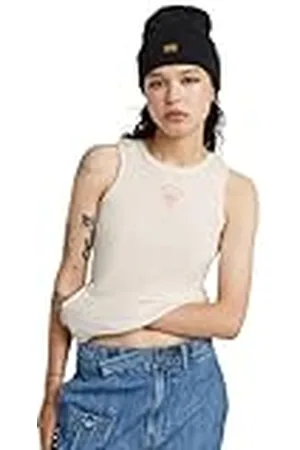 G-Star Para Mujer Camiseta Sin Mangas Racerback Ribbed Slim, , XS