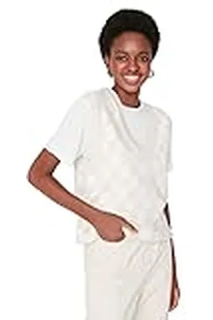 Trendyol Jersey de Punto con Cuello en V Suéter, , S para Mujer