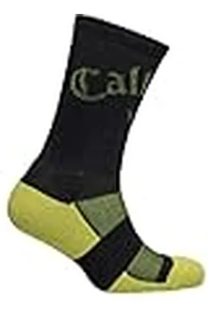 Callaway Calcetines de algodón para Hombre, Color Negro y Lima, Talla S/M, Taille Unique