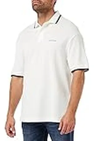 Armani Exchange Frontal Embroidered, Logotipo Back 91, Manga Corta Polo Camiseta, , XS para Hombre