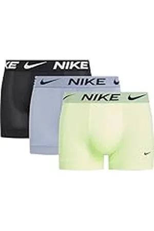 Nike Trunk 3pk Ropa Interior, Barely Volt/Ashen Slate/Black, M para Hombre