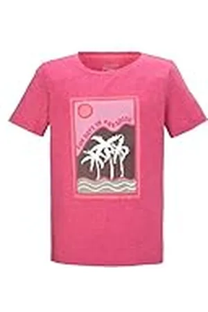 Killtec KOS 127 GRLS TSHRT Cuello Redondo, Camiseta de Verano con Estampado, , 116 para Niñas