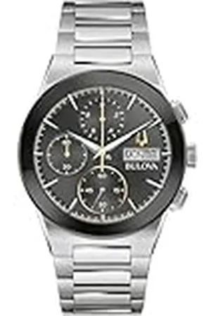 BULOVA Reloj Cronógrafo para Hombre de Cuarzo con Correa en Acero Inoxidable 96C149
