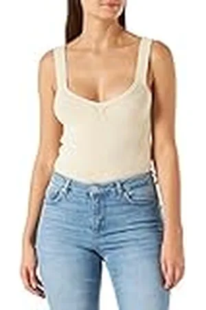 Morgan Debardeur Tricot Uni 221-mgola Camiseta de Tirantes Anchos, , L para Mujer