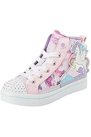 Skechers Twinkle Toes, Zapatillas Niñas, Multi Ribete sintético Rosa, 27 EU