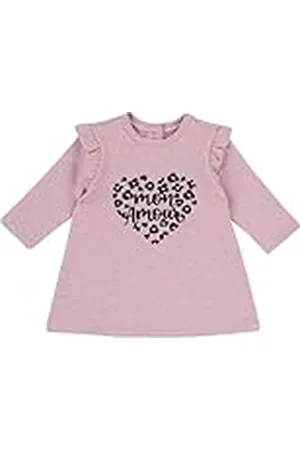 chicco Vestido Manga Larga Vestido Bebé-Niñas Rosa 3 meses