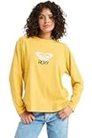 Roxy Camiseta de Manga Corta para HangLOOSE Art LS Amarillo L