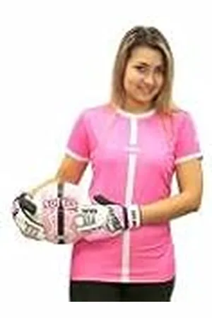 Softee PAR DE Guantes Portero Europa - Talla 9 - Color Blanco Y Negro Y Rosa