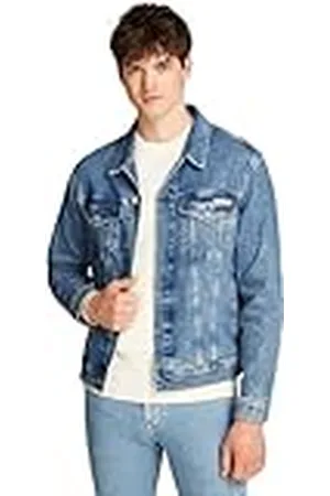 Calvin Klein Cazadora Vaquera Hombre Slim Denim Jacket Elástica, Azul (Denim Medium), M