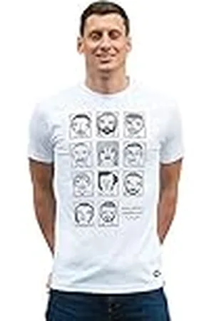 Copa Badly Drawn Futbolistas Camiseta de Cuello Redondo para Hombre, Hombre, Camiseta de fútbol de Cuello Redondo, 6778, , XXL
