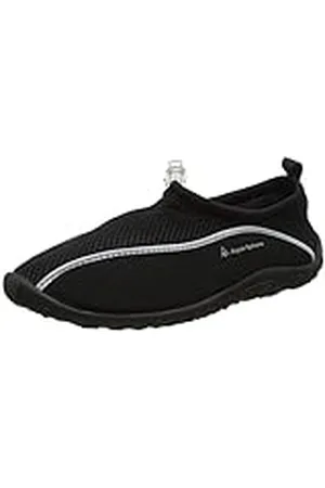 Aqua Sphere Lisbona - Zapato de Playa de Neopreno, Color Negro y Plateado, 38