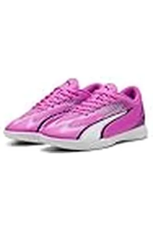 PUMA Ultra Play IT Jr, Soccer Shoe, Poison Pink White Black, 29 EU